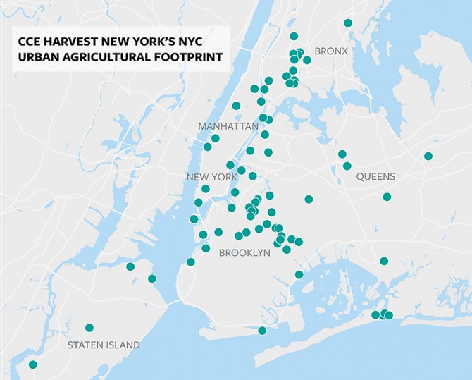 Cornell University NYC Urban Agriculture Map