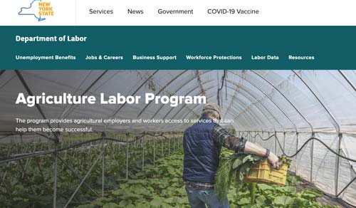 NYS Agriculture Labor Program