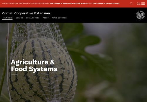 Cornell University Cooperative Extension Agriculture and Food Systems