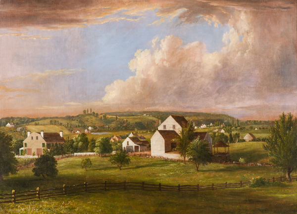 Painting of Cortelyou Farm, Staten Island