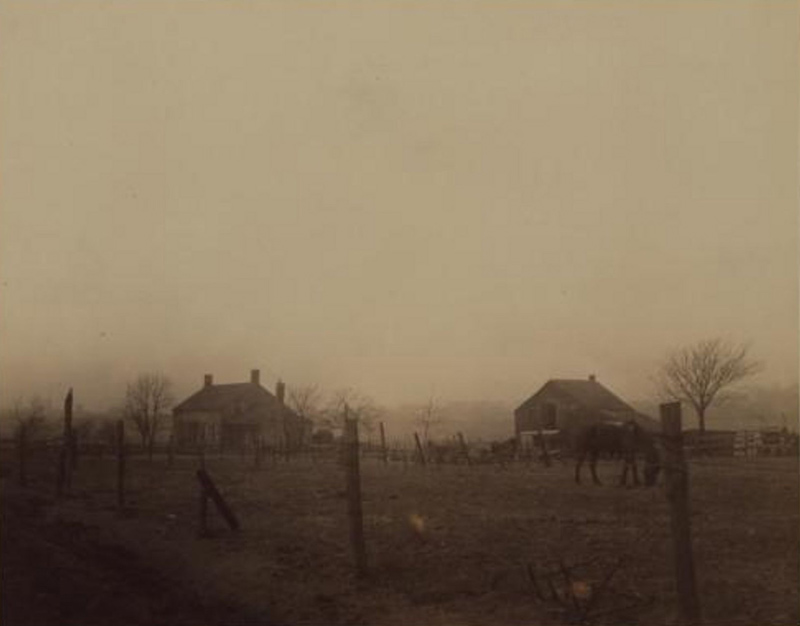 Farm with horses on 55th Drive, 1923