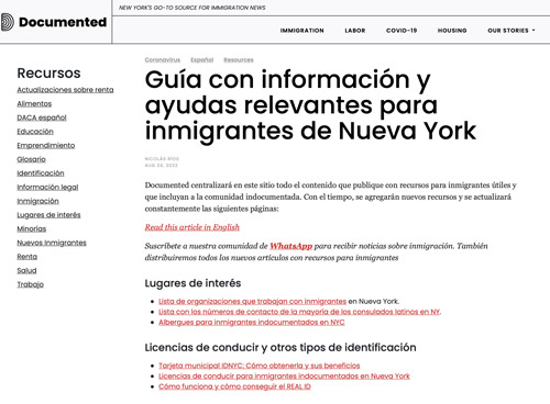 Documented, en español