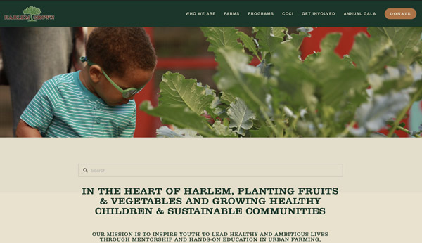 Harlem Grown website