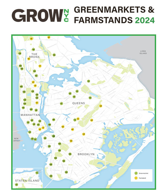 Grow NYC, Summer Fall Map, 2024, page 1